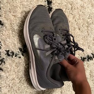 Gray Nike shoes